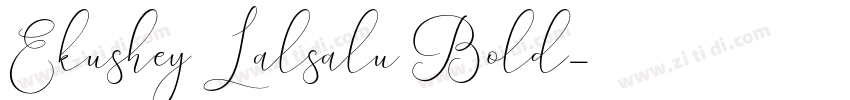 Ekushey Lalsalu Bold字体转换
